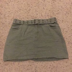 Army green forever 21 skirt